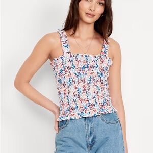 Old navy Floral Smocked Top NWT